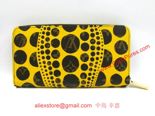 LOUIS VUITTON/ルイ・ヴィトン ジッピー・ウォレット/ラウンド長財布/ヤヨイクサマ/モノグラムパンプキンドット/ジョーヌ(イエロー)/M60449 